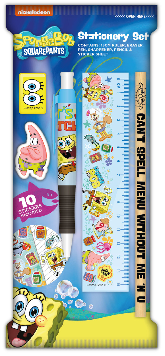 SpongeBob Schreibsets Paper Pouch Umkarton (6)