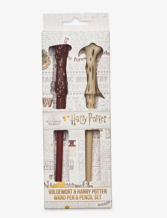 Harry Potter Kugelschreiber & Bleistift Voldemort & Harry Potter Zauberstab