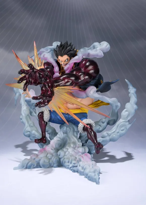 One Piece FiguartsZERO PVC Statue Monkey D. Ruffy Gear 4 Leo Bazooka Reissue 18 cm  