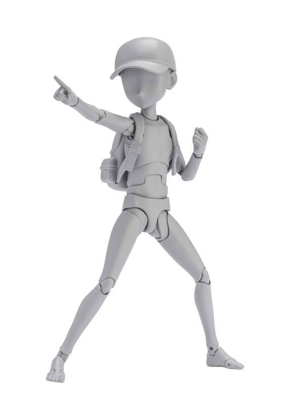 S.H. Figuarts Actionfigur Body Kun Ken Sugimori Edition DX Set (Gray Color Ver.) 13 cm