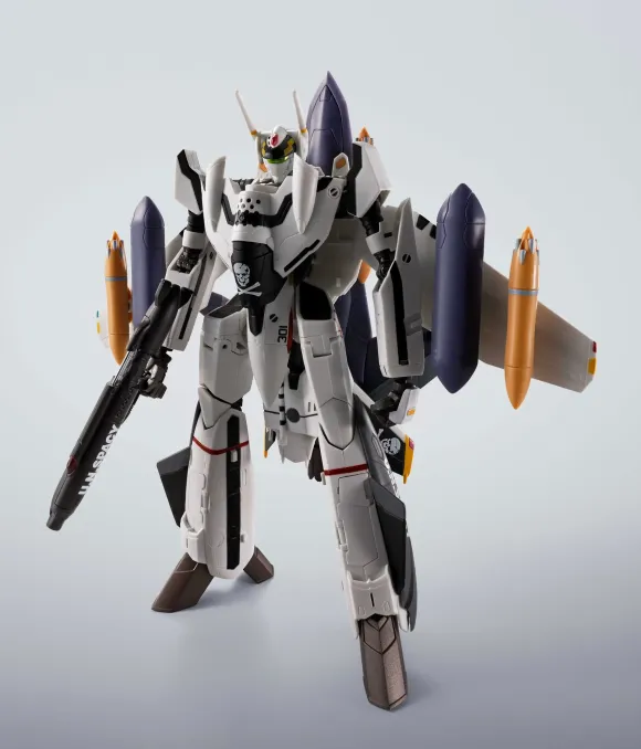 Macross Hi-Metal R Actionfigur VF-0S Phoenix (Roy Focker Use) & QF-2200D-B Ghost Set 14 cm   