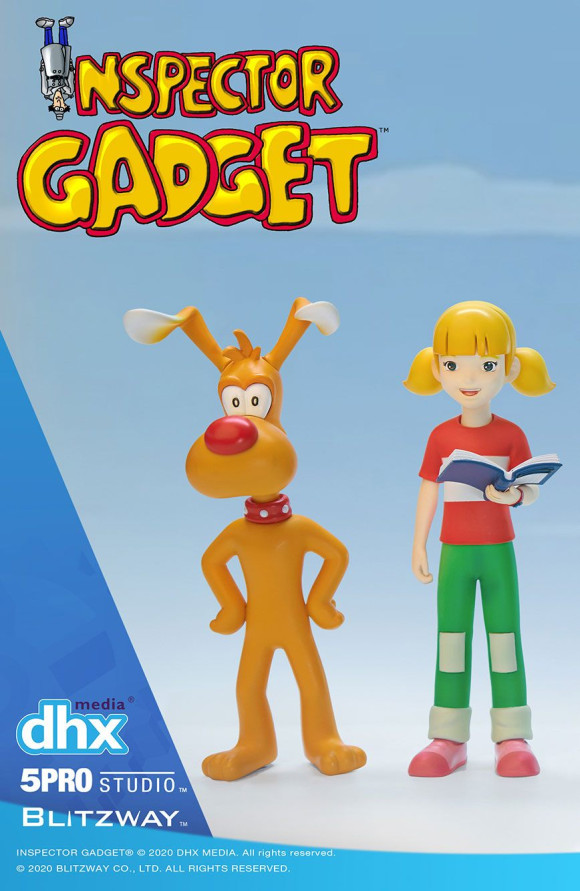 Inspector Gadget Brain & Penny Mega Hero Actionfiguren Doppelpack 11 cm
