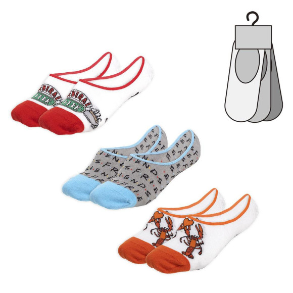 Friends Knöchelsocken 3-er Packs Icons Sortiment (6)