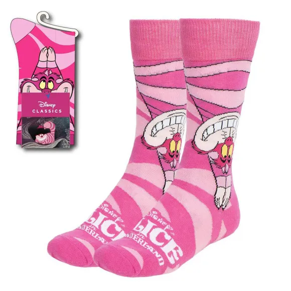 Disney Socken Alice im Wunderland Grinsekatze Upside Down 36-43
