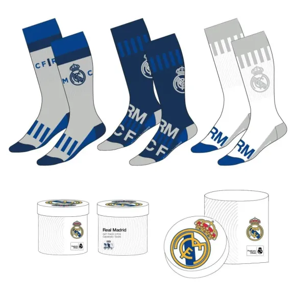 Fußball Socken 3er-Pack Real Madrid 38-45  