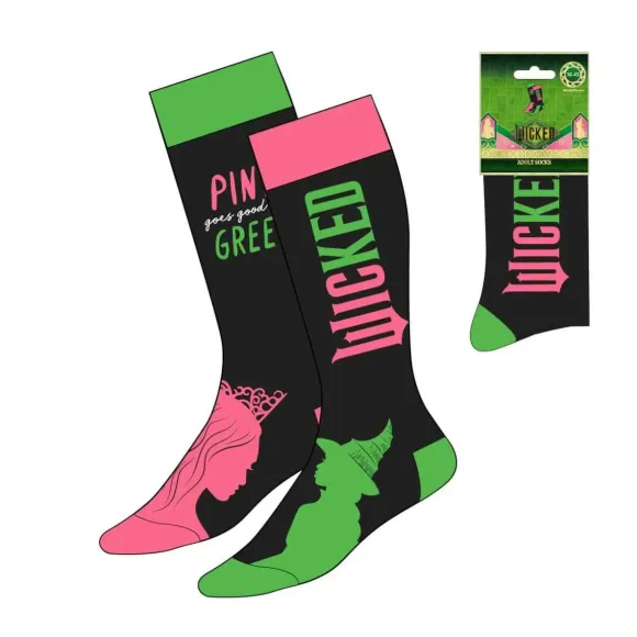 Wicked Socken Pink goes good with Green 36-43  