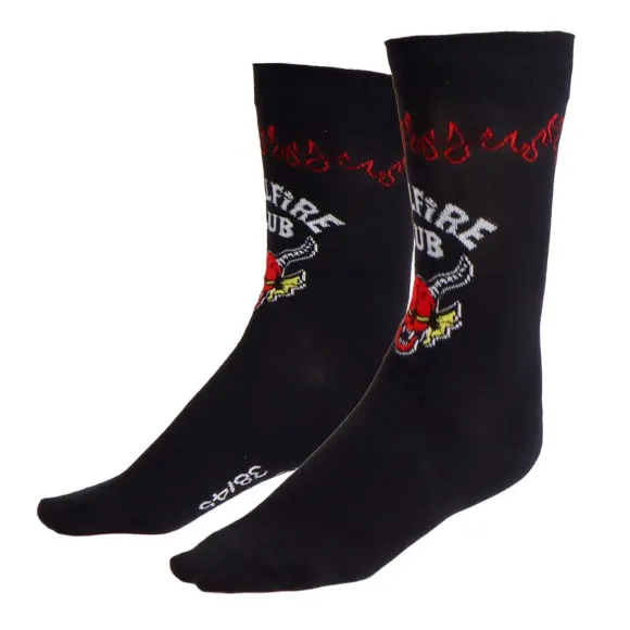 Stranger Things Socken Hellfire Club Black 38-45 