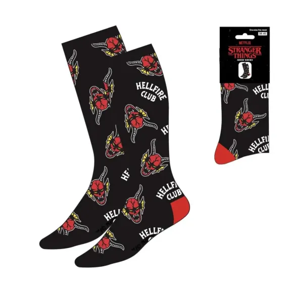 Stranger Things Socken Hellfire Club AOP 38-45 