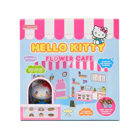 Hello Kitty and Friends Minifigur Sticker House Hello Kitty Flower Café