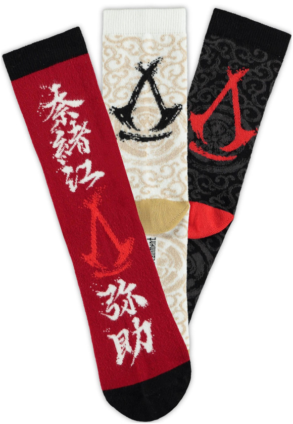 Assassin´s Creed Shadows Socken 3er-Pack Crew 39-42