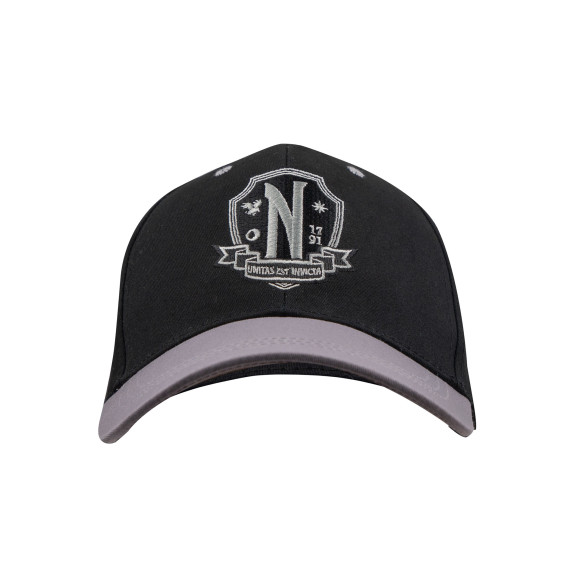 Wednesday Baseball Cap Nevermore Academy Black
