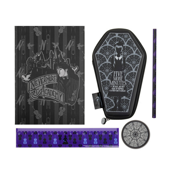 Wednesday Schreibset 5-teilig Coffin