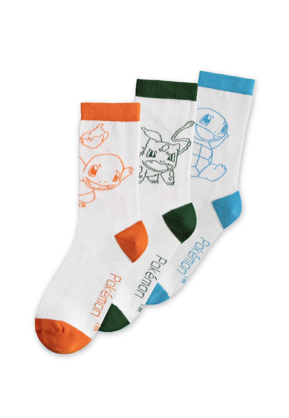 Pokemon 3er-Pack Glumanda, Bisasam, Schiggy 39-42