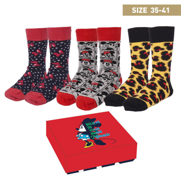 Disney Socken 3er-Pack Believe In Your Inner Minnie 35-41
