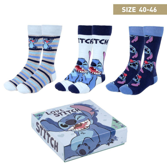 Lilo & Stitch Socken 3er-Pack Love Stitch 40-46