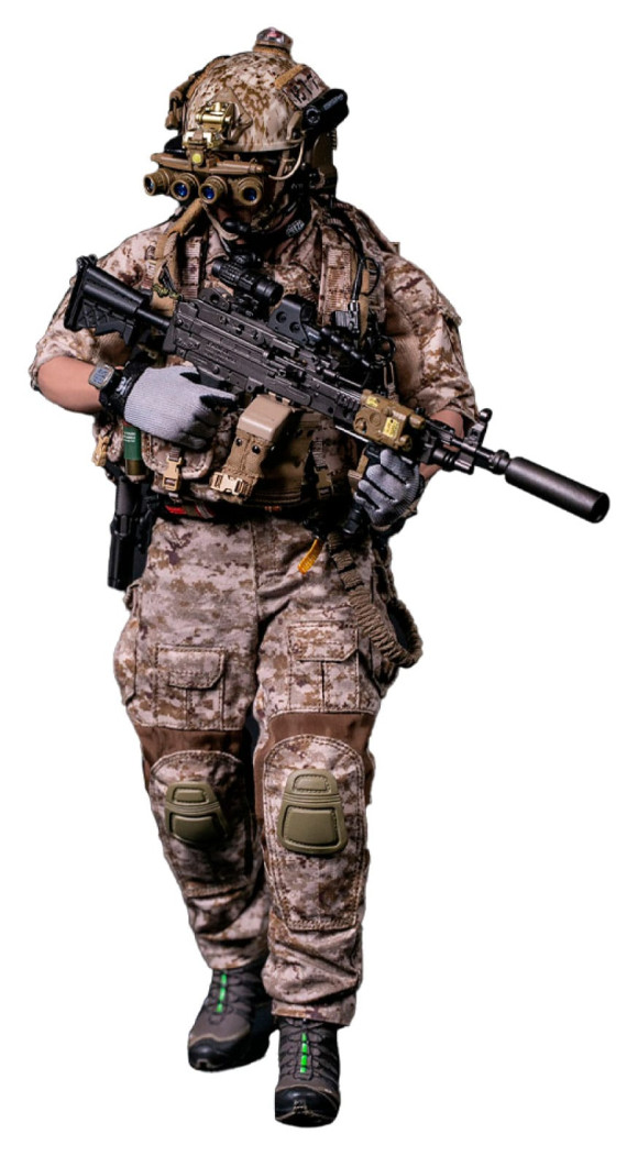 Modern Military Actionfigur 1/6 Geronimo Devgru - MK46 MOD1 Gunner (Operation Neptune Spear) 30 cm