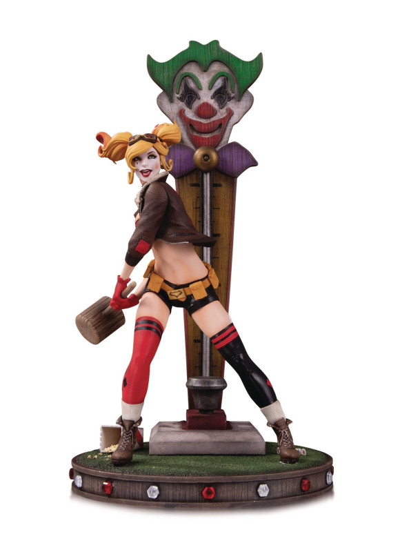 DC Bombshells Harley Quinn DLX Version 2 Statue 34 cm