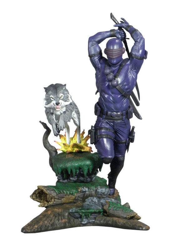 G.I. Joe Gallery PVC Statue Snake Eyes Animated DCD 40th Anniversary Previews Exclusive 25 cm