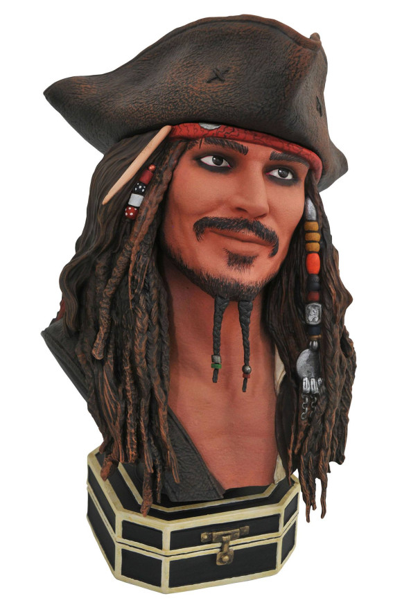 Fluch der Karibik Jack Sparrow Legends in 3D Büste 25 cm