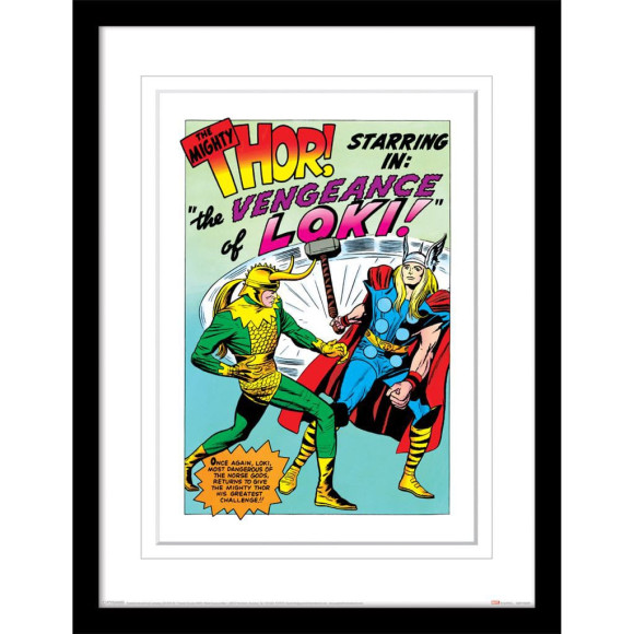 Marvel Collector Print Poster im Rahmen Loki Comic