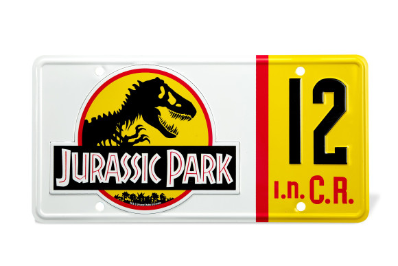 Jurassic Park Dennis Nedry Nummernschild Replica