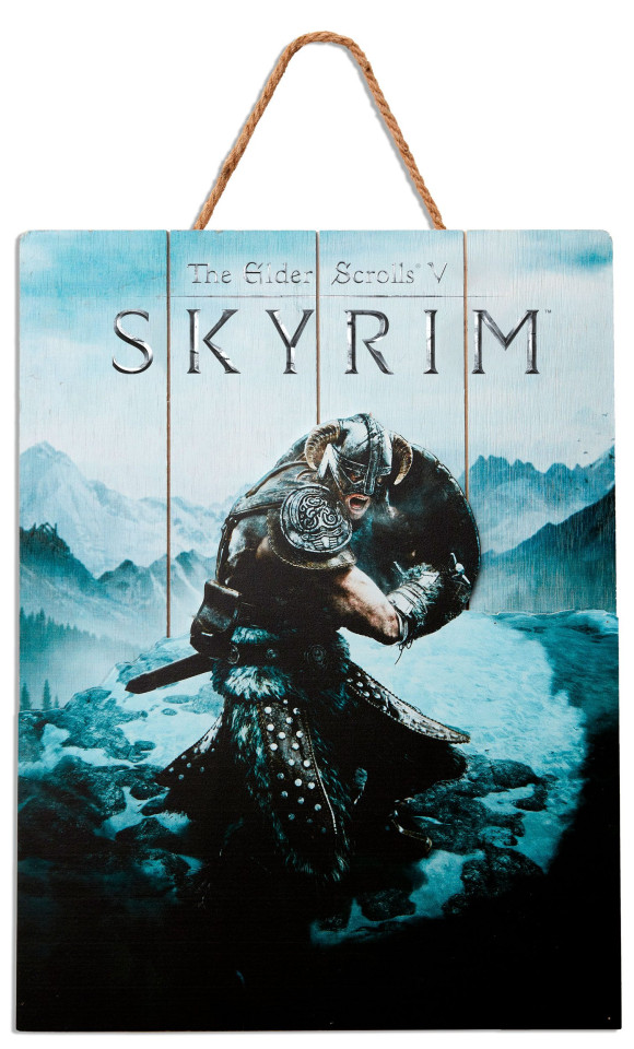 The Elder Scrolls V: Skyrim WoodArts 3D Holzdruck Aereal Attack 30 x 40 cm