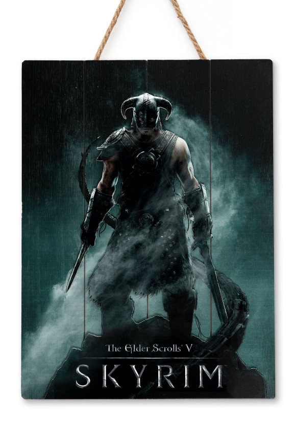 The Elder Scrolls V: Skyrim WoodArts 3D Holzdruck Dragonborn 30 x 40 cm