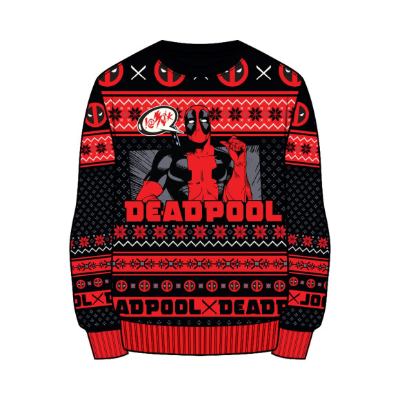 Deadpool Sweatshirt Jumper Show Off Größe S