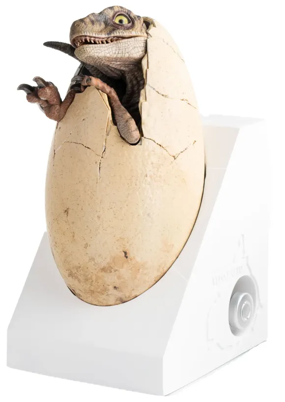 Jurassic Park III ECC Elite Creature Line Statue White Queen Hatching Egg 13 cm