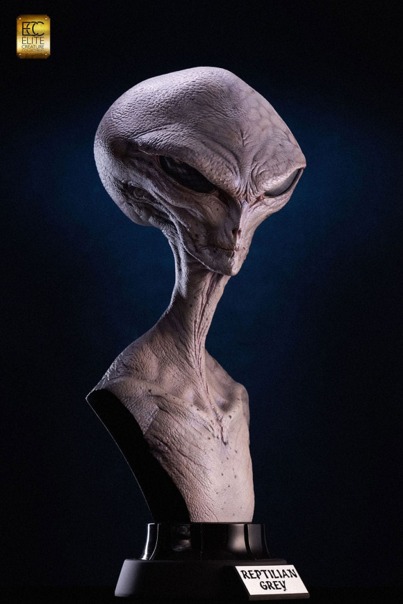 Life-Size Büste Reptilian Grey 56 cm