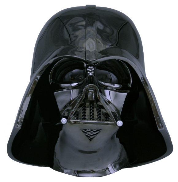 Star Wars Episode IV Replik 1/1 Black Chrome Darth Vader Helm