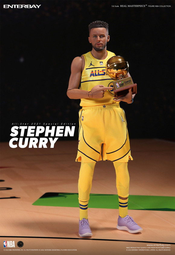 NBA Collection Real Masterpiece Actionfigur 1/6 Stephen Curry All Star 2021 Special Edition 30 cm