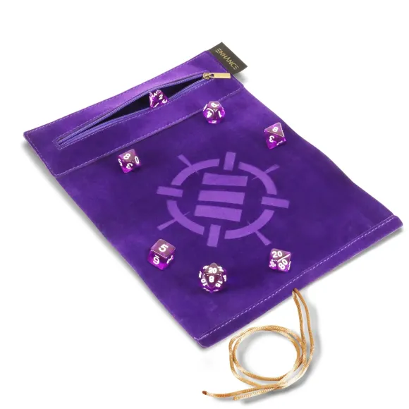 Enhance Tabletop Roll on a Scroll Würfeltasche mit Würfel Lila