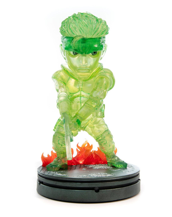 Metal Gear Solid Solid Snake Stealth Camouflage Neon Green PVC SD Statue 20 cm