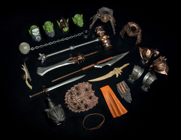 Mythic Legions: Aetherblade Zubehör-Set für Actionfiguren Male Orc Builder Deluxe