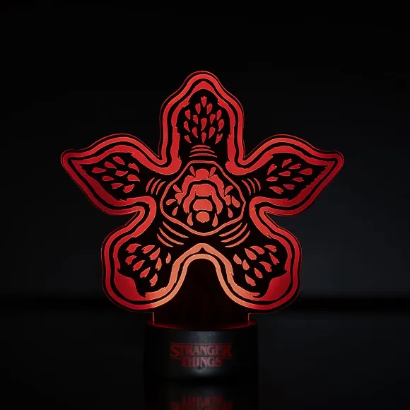 Stranger Things Laser Etched Leuchte Demogorgan