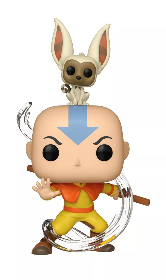 Avatar Der Herr der Element POP! Animation Vinyl Figur Aang w/ Momo 9 cm