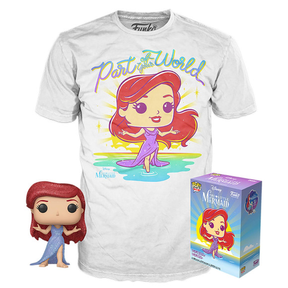 Arielle die Meerjungfrau POP! & Tee Vinyl Figur & T-Shirt Set Arielle Exclusive Größe L