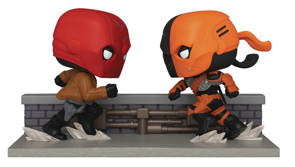 DC Comics POP Comic Moments! Vinyl Figuren 2er-Pack Red Hood Vs Deathstroke 9 cm