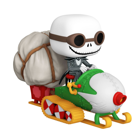 Nightmare before Christmas POP! Rides Vinyl Figur Jack w/Goggles & Snowmobile 18 cm