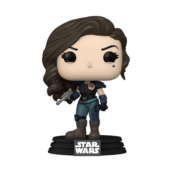 Star Wars The Mandalorian Cara w/ badge POP! Figur 9 cm
