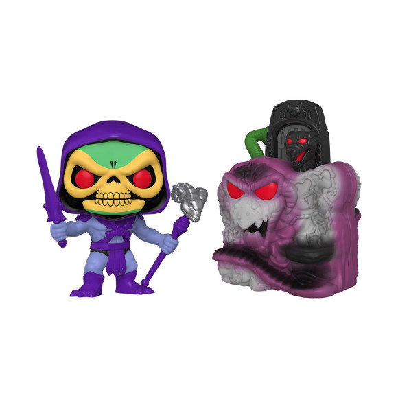 Masters of the Universe POP! Town Vinyl Figur Snake Mountain w/Skeletor 9 cm