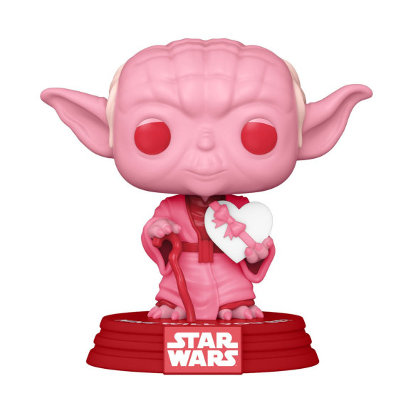 Star Wars Valentines POP! Star Wars Vinyl Figur Yoda w/Heart 9 cm