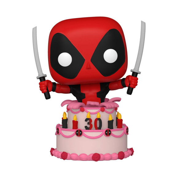 Marvel Deadpool 30th Anniversary POP! Vinyl Figur Deadpool in Cake 9 cm