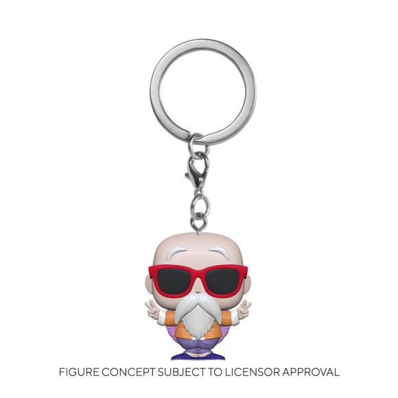 Dragon Ball Z Pocket POP! Vinyl Schlüsselanhänger 4 cm Master Roshi (Peace Sign) Display (12)