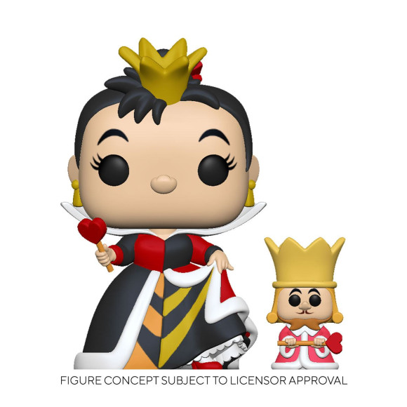 Alice im Wunderland POP! & Buddy Vinyl Figur Queen w/King 9 cm