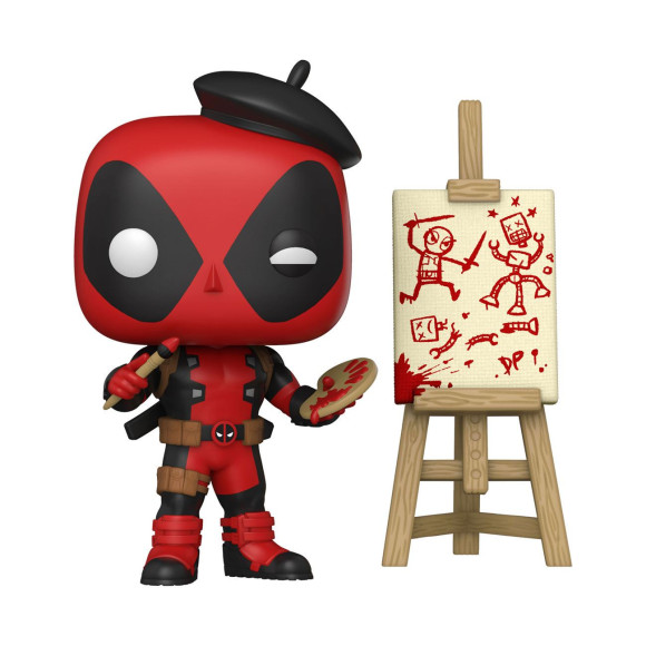 Marvel Deadpool 30th Anniversary POP! Vinyl Figur Artist Deadpool 9 cm
