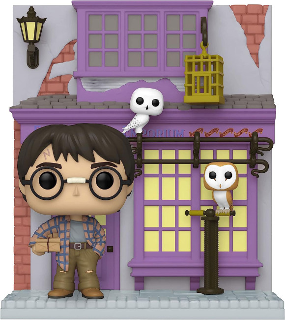 Harry Potter POP! Deluxe Vinyl Figur Deluxe: HP Diagon Alley- Eeylops Owl Emporium w/Harry 9 cm