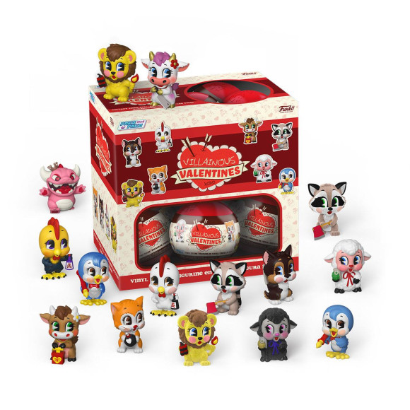 Paka Paka Villainous Valentines Mystery Minis Figuren 6 cm Display
