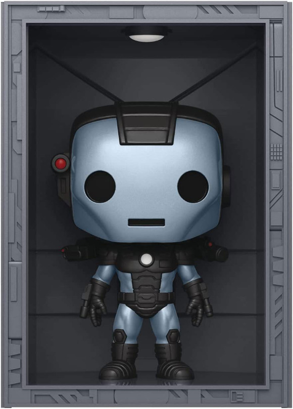 Marvel POP! Deluxe Vinyl Figur Hall of Armor Iron Man Model 8 Silver Centurion PX Exclusive 9 cm
